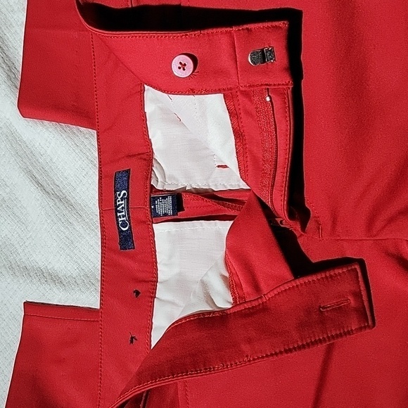 Chaps Red Pants Slacks Size 4 Mint Condition - Picture 3 of 9